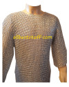 Double Extra Large Aluminum Round Riveted Solid Maille Chest 65 image 1