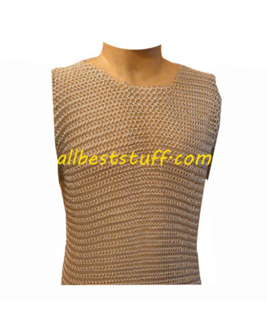 Sleeveless Chain Mail Short Top for Female Ennactor Chest 36 image