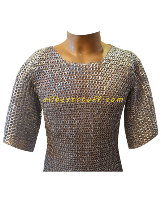 10 mm Aluminum Flat Riveted Solid Maille Chest 32