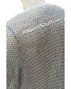 XL Aluminum Flat Riveted Solid Chain Maille Chest 62 image 6