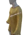 Medieval Chain Mail Made from Flat Riveted Brass Chest 44 image 1