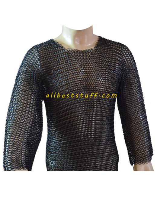 Medium Sleeve Butted Chain Mail Armour XXL Chest 56 image