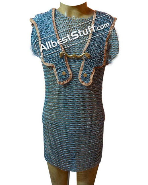 Butted Steel Chain Mail Roman Hamata Large Chest 45