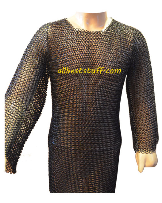 Large Size Comfort Fit 45 Chest Butted Chain Maille Full Sleeve image