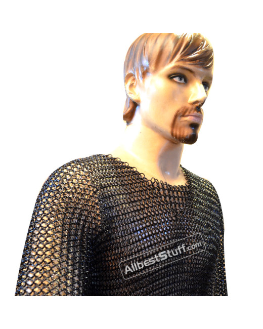 Medieval Knight Armour Butted Chain Maille Shirt Large Chest 45 image