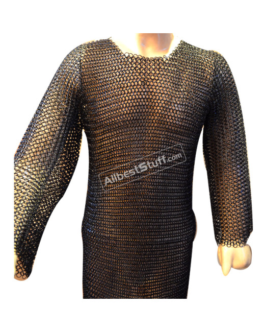 Long Butted Chain Mail Hauberk Comfort Chest 44 Long