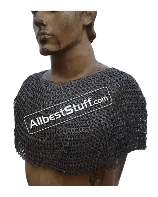 9 MM Full Flat Riveted Dome Riveted Chain Mail Camail