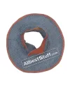 Aluminum Antique Flat Riveted Maille Aventail with Leather image 4