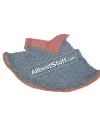 Aluminum Antique Flat Riveted Maille Aventail with Leather image 2
