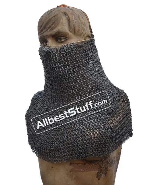 Chain Mail Camail Round Riveted Heavy 16 Gauge Medium