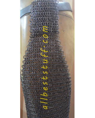 Round Riveted Flat Solid Legging 9 MM 16 Gauge