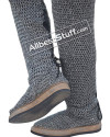 Aluminum Chainmail Legging Flat Ring integrated Leather Shoe image 3