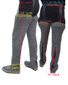 Aluminum Chainmail Legging Flat Ring integrated Leather Shoe image 1