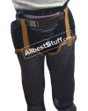 Chainmail Legging Flat dome Pin Riveted Socks with Leather Sole image 5