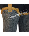 Chainmail Legging Flat dome Pin Riveted Socks with Leather Sole image 8