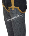 Chainmail Legging Flat dome Pin Riveted Socks with Leather Sole image 10