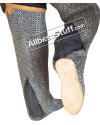 Chainmail Legging Flat dome Pin Riveted Socks with Leather Sole image 3