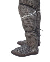 Flat Ring Integrated Leather Shoe Chainmail Chausses image 6