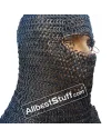 13th Century 8 mm Wedge Riveted with Solid Ring Chainmail Coif image 5