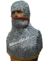 8 mm Full Flat Riveted Dome Riveted Chain Mail Coif image 1