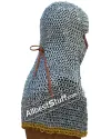 8 mm Full Flat Riveted Dome Riveted Chain Mail Coif image 2