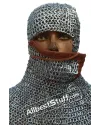 8 mm Full Flat Riveted Dome Riveted Chain Mail Coif image 4