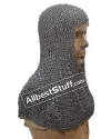 8 mm Full Flat Riveted Dome Riveted Chain Mail Coif image 5