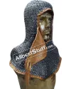 8 mm Full Flat Riveted Dome Riveted Chain Mail Coif image 8