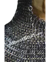 8 MM Maille Hood Flat Wedge Riveted Alternate Solid Coif image 3