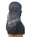 8 mm Round Riveted with Flat Solid Ring Chain Mail Coif image 13