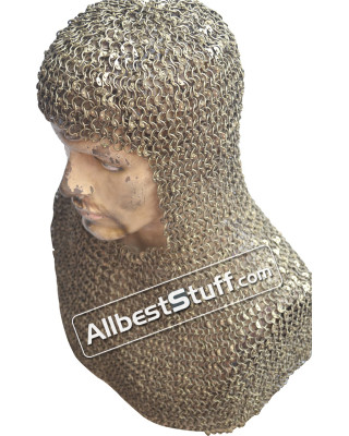 Original Brass Maille Hood Round Riveted Rings 16 Gauge