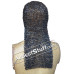 Round Riveted Medieval Maille Hood Rectangle Shape