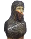 Chain Maille Hood Coif Butted Rings 10 mm image 2