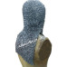 Flat Riveted Alternating Solid Aluminum Maille Coif