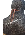 Heavy duty 17 Gauge 8 mm Round Riveted Flat Solid Chain Mail Hood image 2