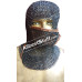 Short Length Round Riveted Flat Solid Ring Coif with Side ventail Hood