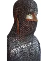 Stainless Steel Chain Mail Coif Authentic Rust Proof Side Ventail Hood image 1