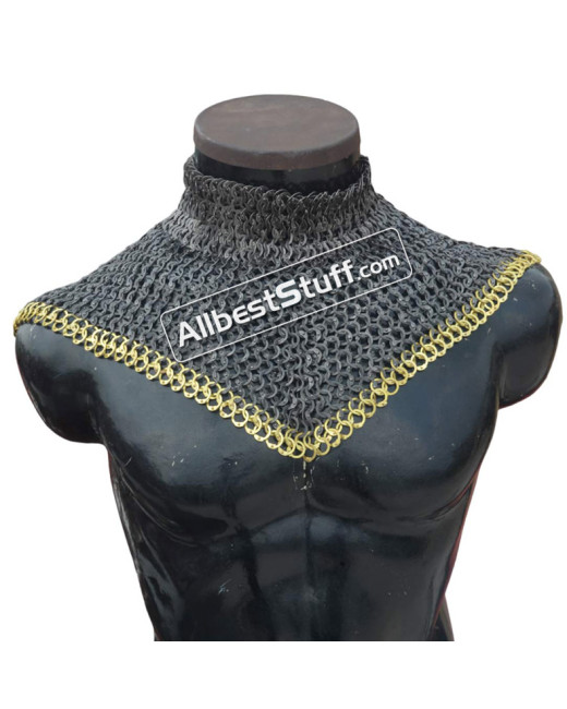 6 in 1 Ring Stainless Steel Chainmail High Neck Collar