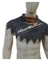 6 mm Full Round Dome Riveted Maille Collar Steel image 2