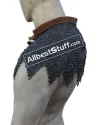 6 mm Full Round Dome Riveted Maille Collar Steel image 5