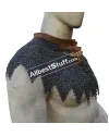 6 mm Full Round Dome Riveted Maille Collar Steel image 9