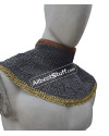 8 mm Full Flat Dome Pin Riveted Chainmail Collar image 3