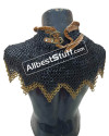 9 MM Full Riveted Flat Dome Riveted Maille Collar Steel image 6