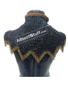 9 MM Full Riveted Flat Dome Riveted Maille Collar Steel image 4