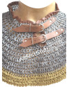 Chain Mail Collar Flat Wedge Riveted Alternating Solid image 6