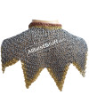 Round Dome Riveted Maille Collar Steel image 3