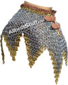Round Dome Riveted Maille Collar Steel image 1