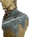 Chain Mail Collar Flat Riveted with Alternating Solid Ring image 2