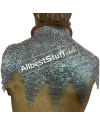 Chain Mail Collar Flat Riveted with Alternating Solid Ring image 1