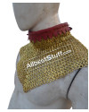Solid Brass 6 in 1 Ring Medieval Maille Collar High Neck image 2